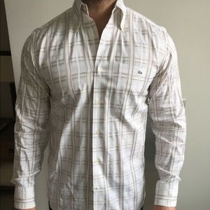 Lacoste Silver Croc button up shirt